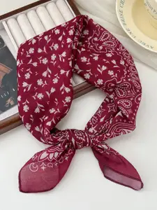 QUECY Women Floral Printed Scarf