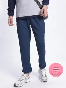 glitchez Men Casual Textured Relaxed Fit Joggers