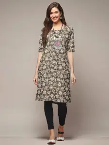 Anouk Rustic Women Ethnic Motifs Printed Crepe Kurta