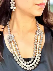 Anouk White Alloy Necklace