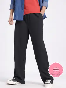 glitchez Men Waffle Knit Loose Fit Trousers