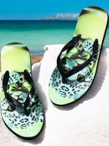 Pampy Angel Women Green Croslite Flip Flops