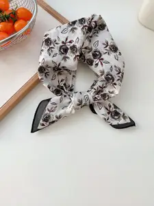 QUECY Women Floral Printed Cotton Scarf