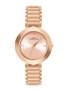 French Connection Women Stainless Steel Bracelet Style Straps Analogue Watch FCN0136RGM