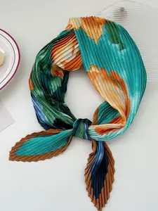 QUECY Women Abstract Printed Scarf