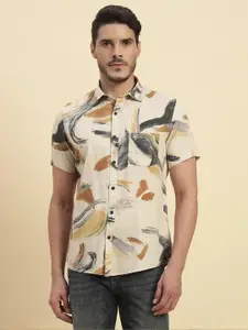 Cantabil Men Comfort Printed Casual Shirt