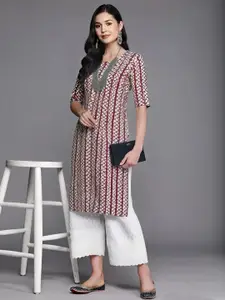 Anouk Rustic Women Ethnic Motifs Printed Crepe Kurta