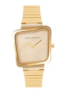 French Connection Women Stainless Steel Bracelet Style Straps Analogue Watch FCU6GM