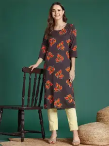 Anouk Rustic Women Ethnic Motifs Printed Crepe Kurta