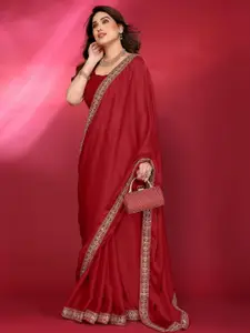 Anouk Sequinned Satin Saree