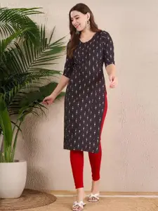 Anouk Rustic Women Ethnic Motifs Printed Crepe Kurta