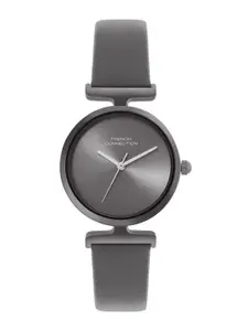 French Connection Women Dial & Leather Straps Analogue Watch FCU7GNL
