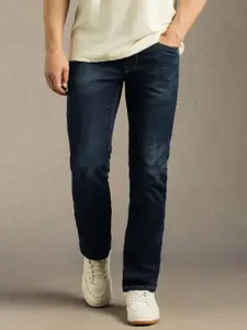 Louis Philippe Jeans Men Slim Fit Mid-Rise Light Fade Jeans