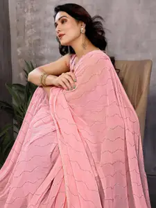 Anouk Leheriya Mukaish Poly Georgette Designer Saree