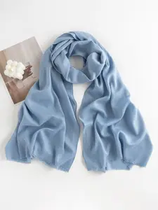 QUECY Women Frayed Border Scarf