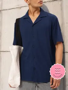 Kook N Keech Textured Short Sleeve Shirt