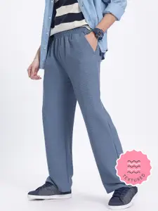 glitchez Men Textured Transit Track Pants