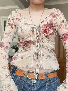 StyleCast Women Floral Printed Cotton Top