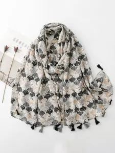 QUECY Women Printed Silk Scarves