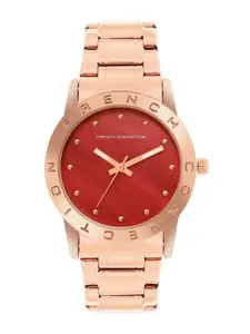 French Connection Women Mother of Pearl Dial & Straps Analogue Watch FCU8RGM