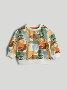 mothercare Autumn Palms Boys Printed Cotton Sweatshirt