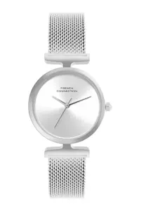 French Connection Women Round Dial & Bracelet Style Straps Analogue Watch FCU7SM