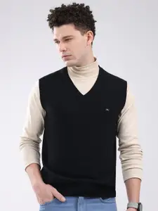 Monte Carlo Men V Neck Sleeveless Woollen Sweater Vest