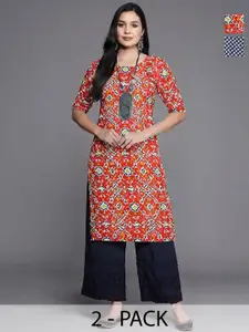 Anouk Rustic Selection Of 2 Women Ethnic Motifs Printed Kurta