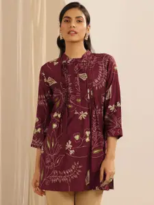 Libas Women Floral Printed Round Neck Kurti