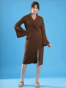 Selvia Flared Sleeve Bodycon Dress