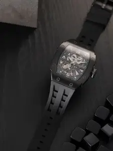 pierre cardin Squelette Men Skeleton Dial & Bracelet Style Analogue Watch CF.1013.PB.5