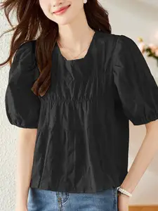 StyleCast Women Puff Sleeve Empire Top