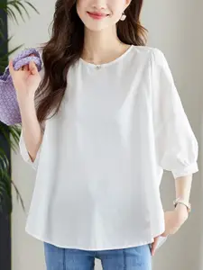 StyleCast Women Round Neck Cotton Casual Top