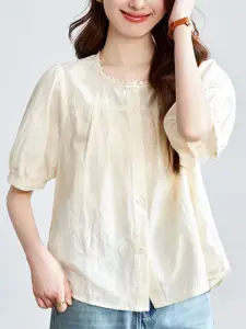 StyleCast Women Round Neck Cotton Top