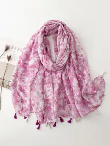 QUECY Women Floral Printed Scarf