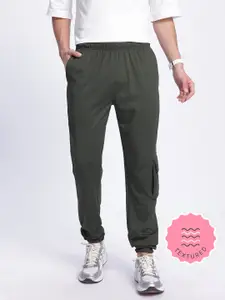 glitchez Men Cargo Relaxed Fit Joggers
