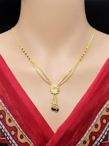 SONI JEWELLERY Gold-Plated Mangalsutra & Bracelet Set