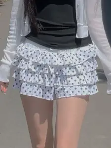 StyleCast Printed Flared Mini Skirt