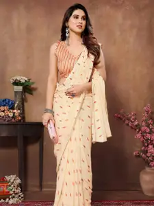 Anouk Checked Gotta Patti Poly Georgette Saree