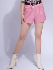 Moda Rapido Women Cotton Regular Fit Mid-Rise Barmuda Shorts