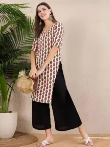 Anouk Rustic Women Ethnic Motifs Printed Crepe Kurta