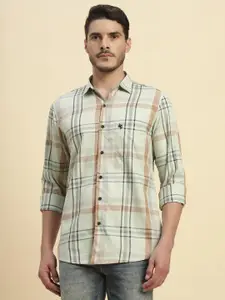 Cantabil Men Comfort Tartan Checks Checked Casual Shirt