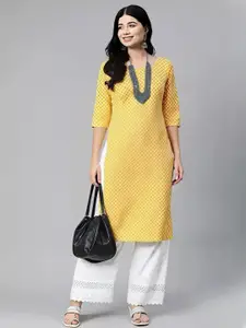 Anouk Rustic Women Ethnic Motifs Printed Crepe Kurta