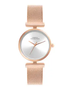 French Connection Women Sunray Dial & Bracelet Style Straps Analogue Watch FCU7RGM