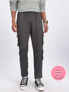 glitchez Men Cargo-Style Track Pants