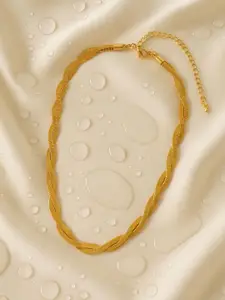 Accessorize Stainless Steel 14k Gold-Plated Minimal Necklace