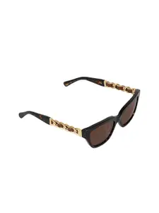 Hidesign Women Polarised Lens Full Rim Oval Cateye Sunglasses