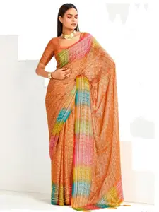 Stylum Bandhani Printed Saree