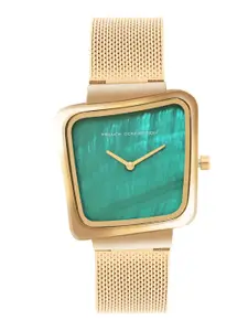 French Connection Women Stainless Steel Textured Straps Analogue Watch FCU6NGM