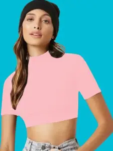 Dream Beauty Fashion Women Ribbed Fitted Crop Top